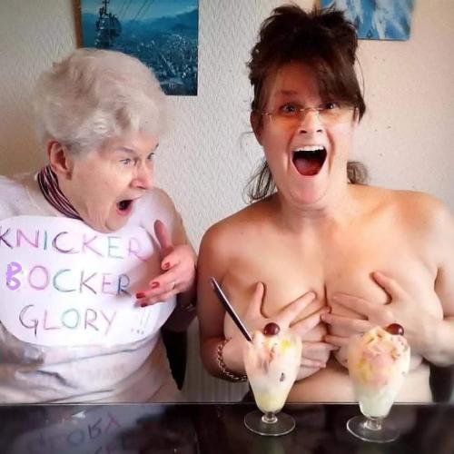 Gotta love the wifes knicker bocker glories,especially when it's all for the breast cancer cause