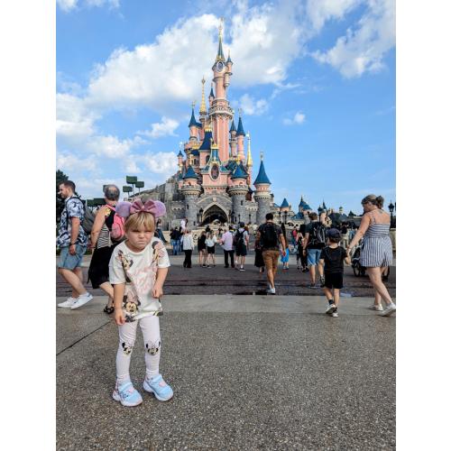 Happy times at Disney.... I saved for months to take my daughter to Disney Paris.... I genuinely love this photo of my daughters reaction to me asking for a picture of her. She just wanted to