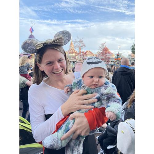 Cannon's first day at Euro Disney