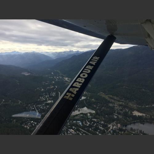 Flying over Whistler BC