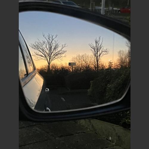 Car park sunset