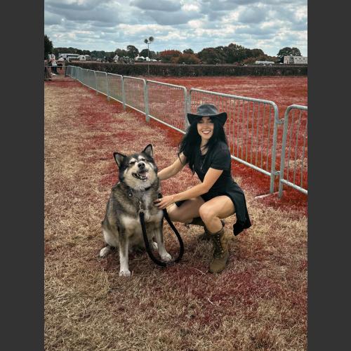 Cowgirl and her companion