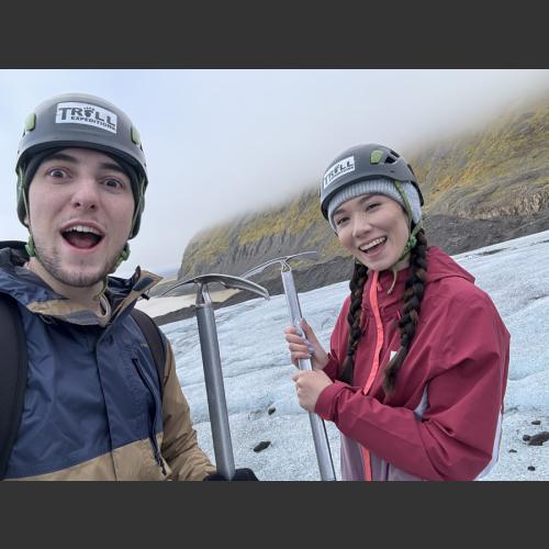 Love is cool, but hiking on a glacier together? Now that’s ice-ing on the cake!