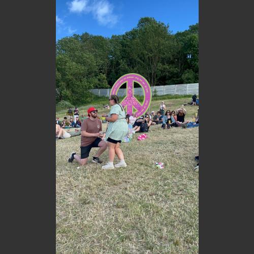 Engagement at Glastonbury Festival