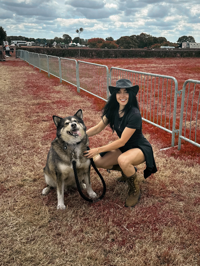 Cowgirl and her companion