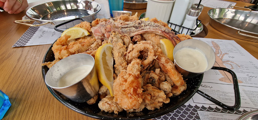 Seafood platter