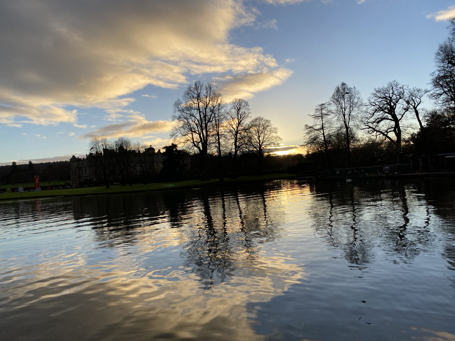 Beautiful views over the lake at Longleat