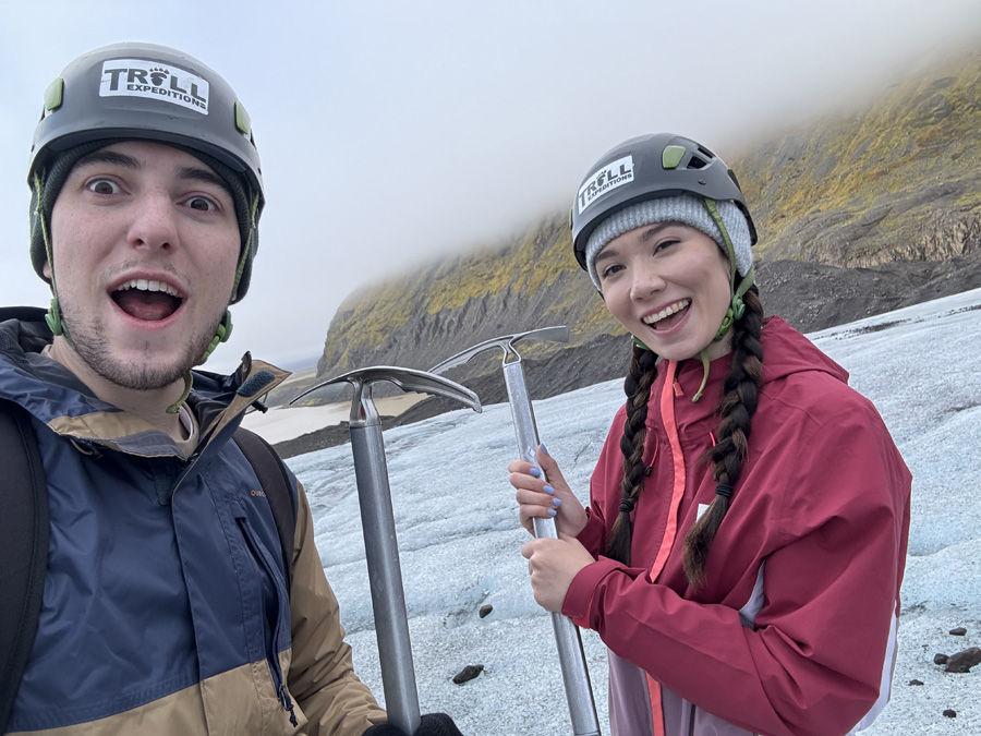 Love is cool, but hiking on a glacier together? Now that’s ice-ing on the cake!