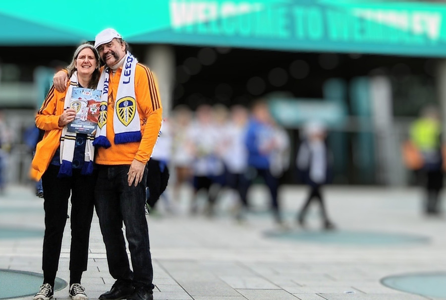 The 2 biggest loves of my life - my husband and Leeds United