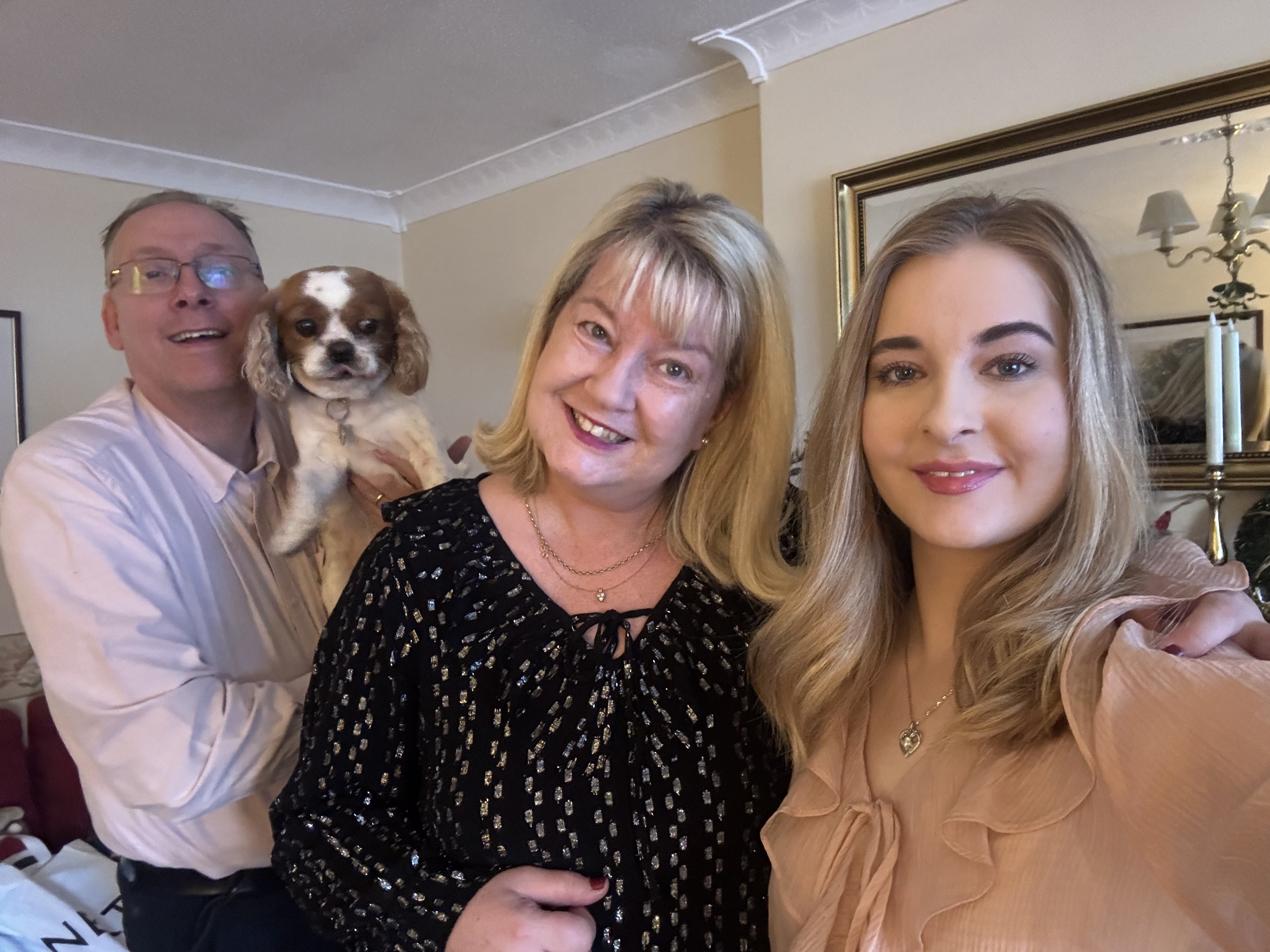 Love means family who mean the world to me. We are always there for each other in good times and bad, sharing love and laughter as well as comfort and support when times are hard