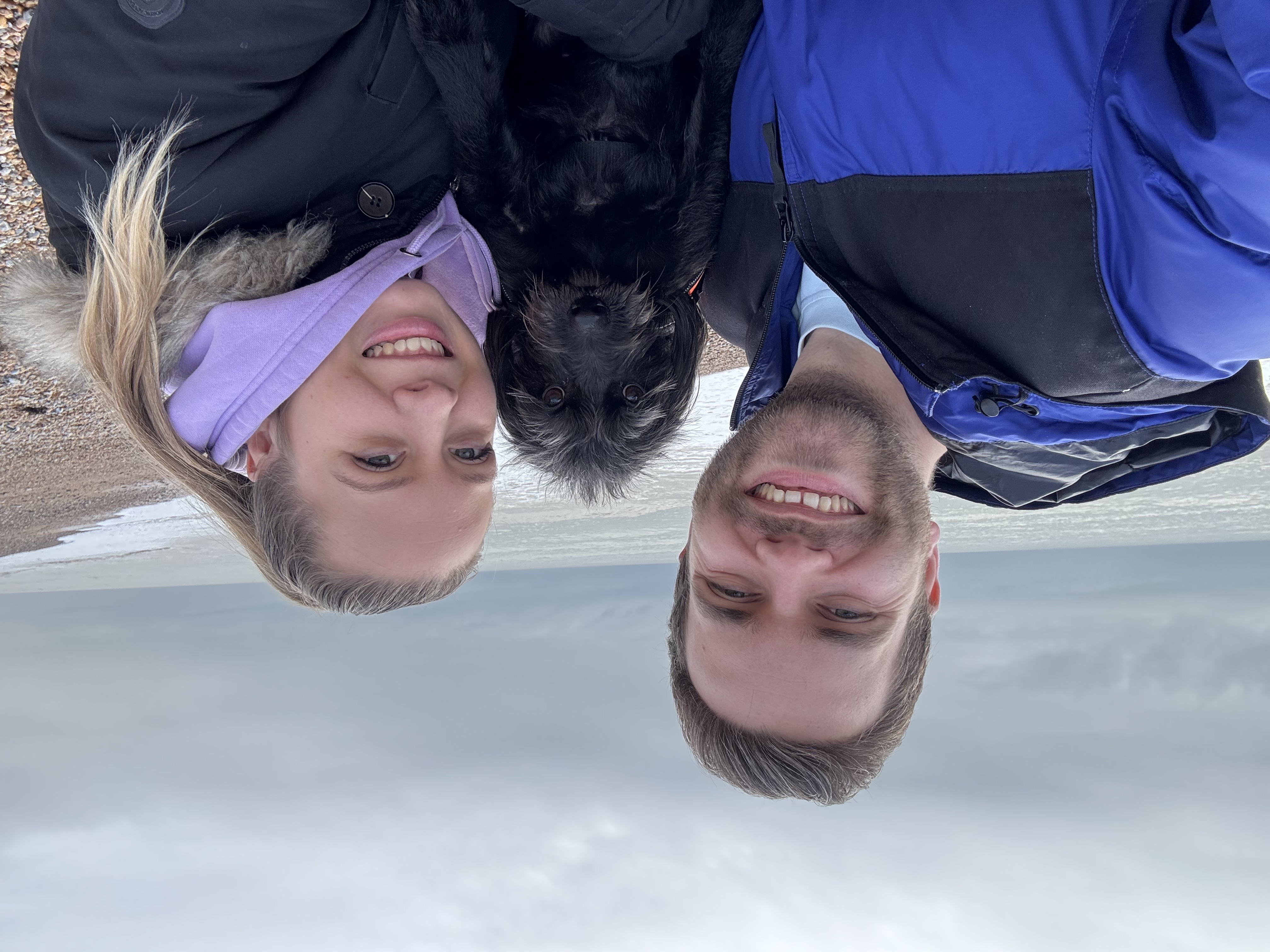 Beach walks with our rescue Maisie ????