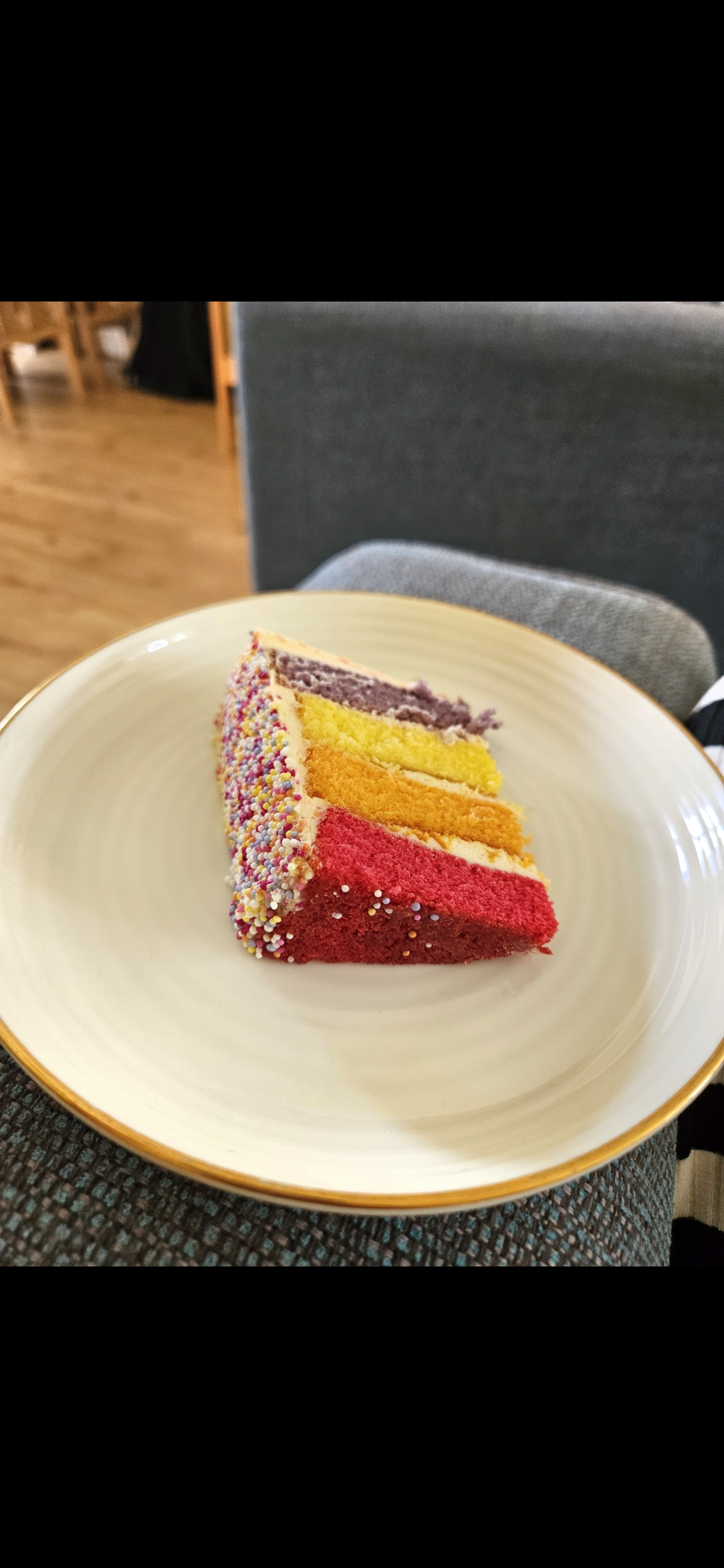 Having that second slice of cake and not being judged for it by my other half. I love baking but I love eating it more!!