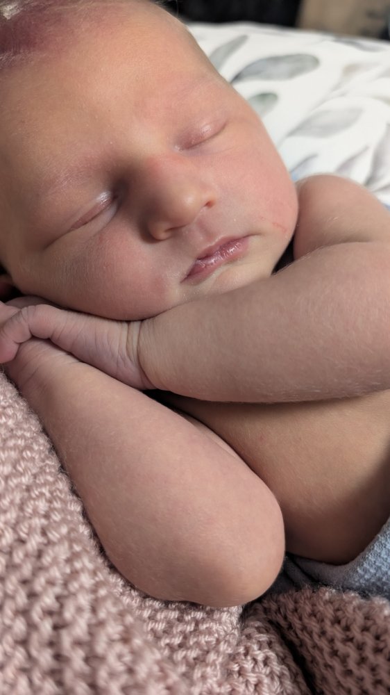 My first grandchild - a little girl. Means the world!