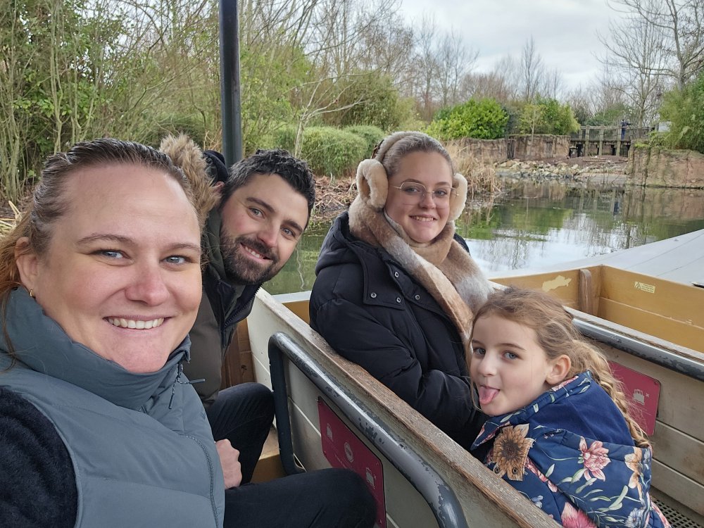 My husband and my two beautiful children