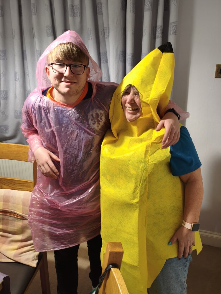 Being daft and laughing together