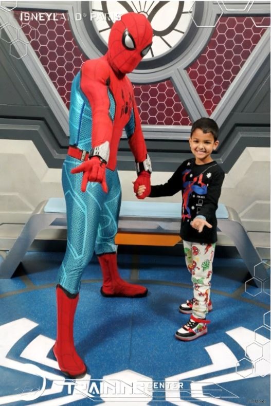 Watching the joy on my son's face when he meets his superhero...