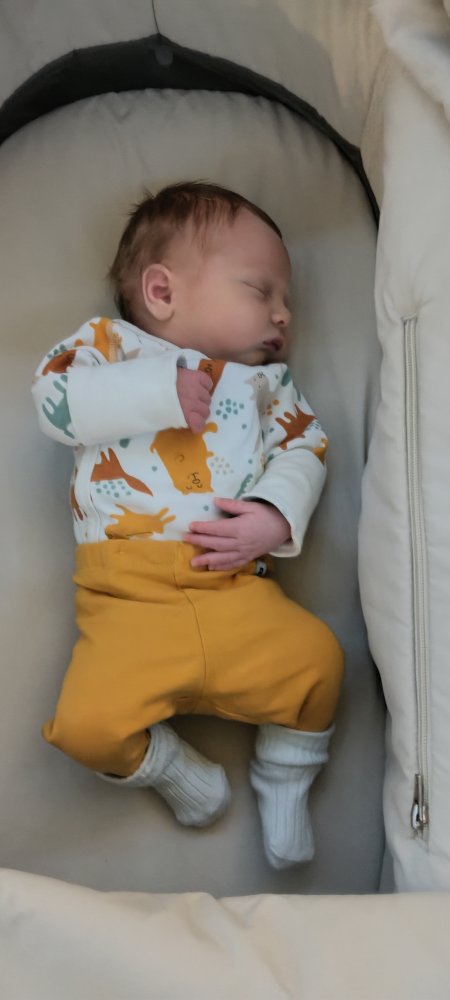 My first grandson just one week old , already head over heels in love with him , 